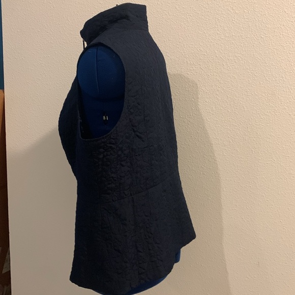 Roz & Ali Vest full front zipper very dark blue 2x - Picture 3 of 14
